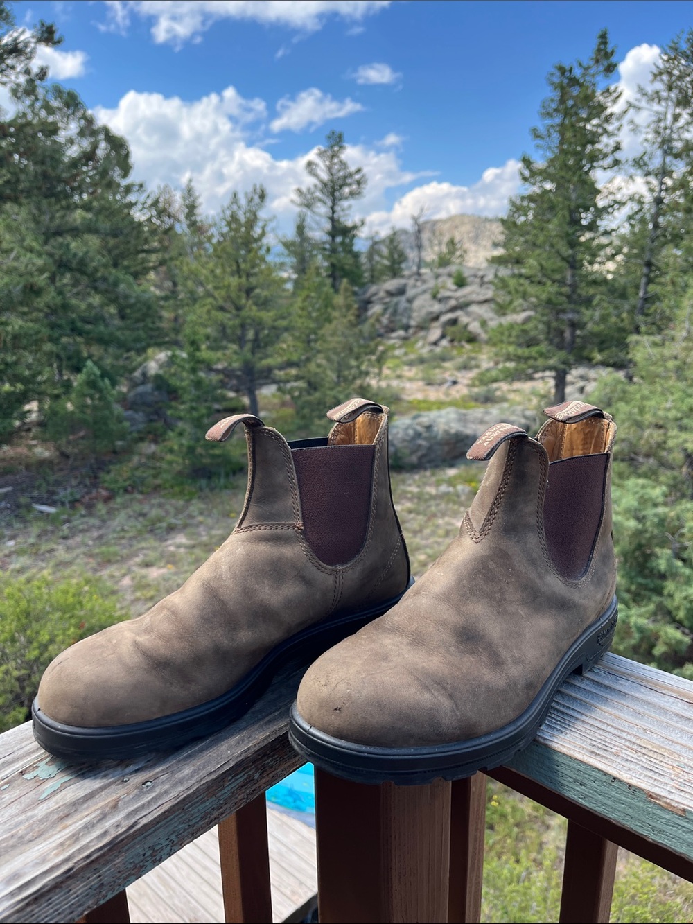 Blundstone Men's Classics #585 Chelsea Boots Rustic Brown Sz AU 8.5 = US Men 9.5